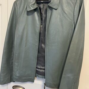 Men's Green Leather Jacket